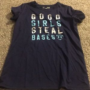 Navy under armour tee